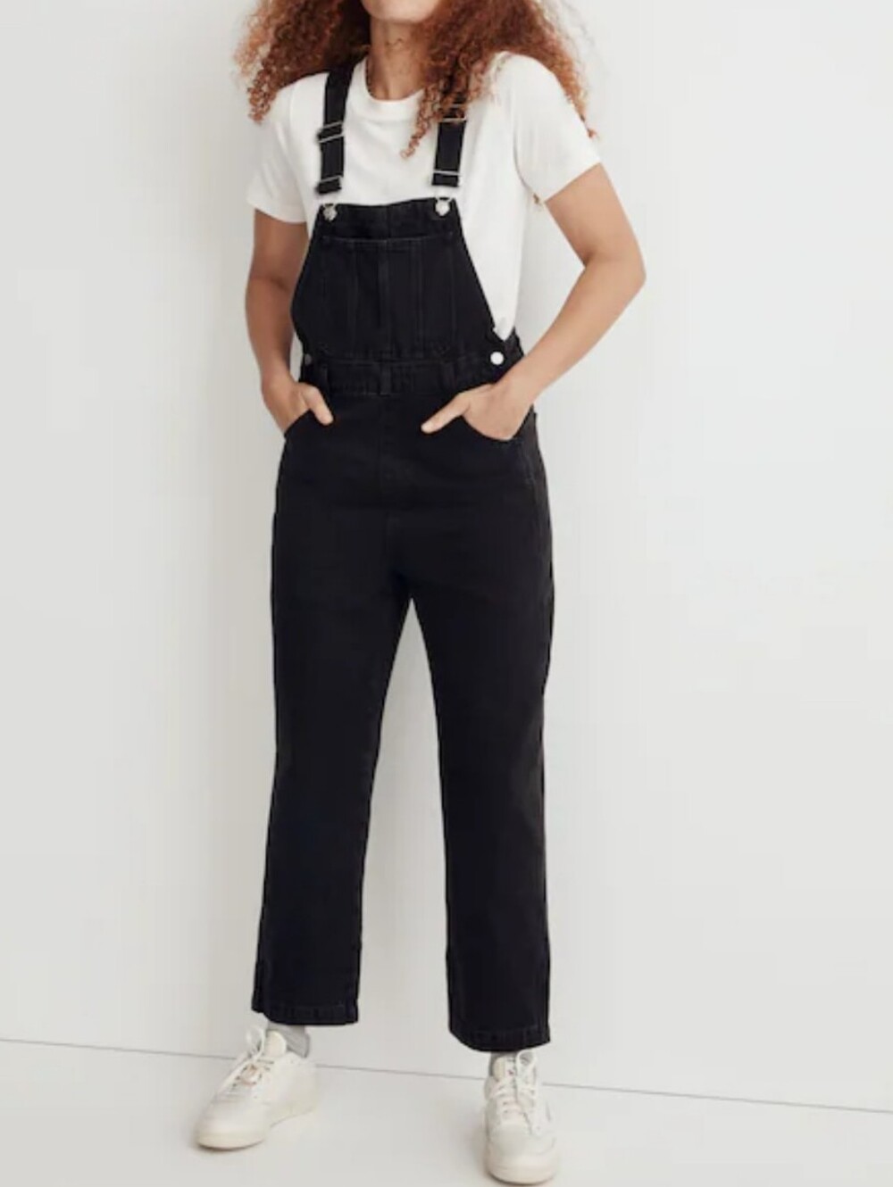 Madewell Straight-Leg Overalls in Lunar Wash